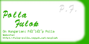polla fulop business card